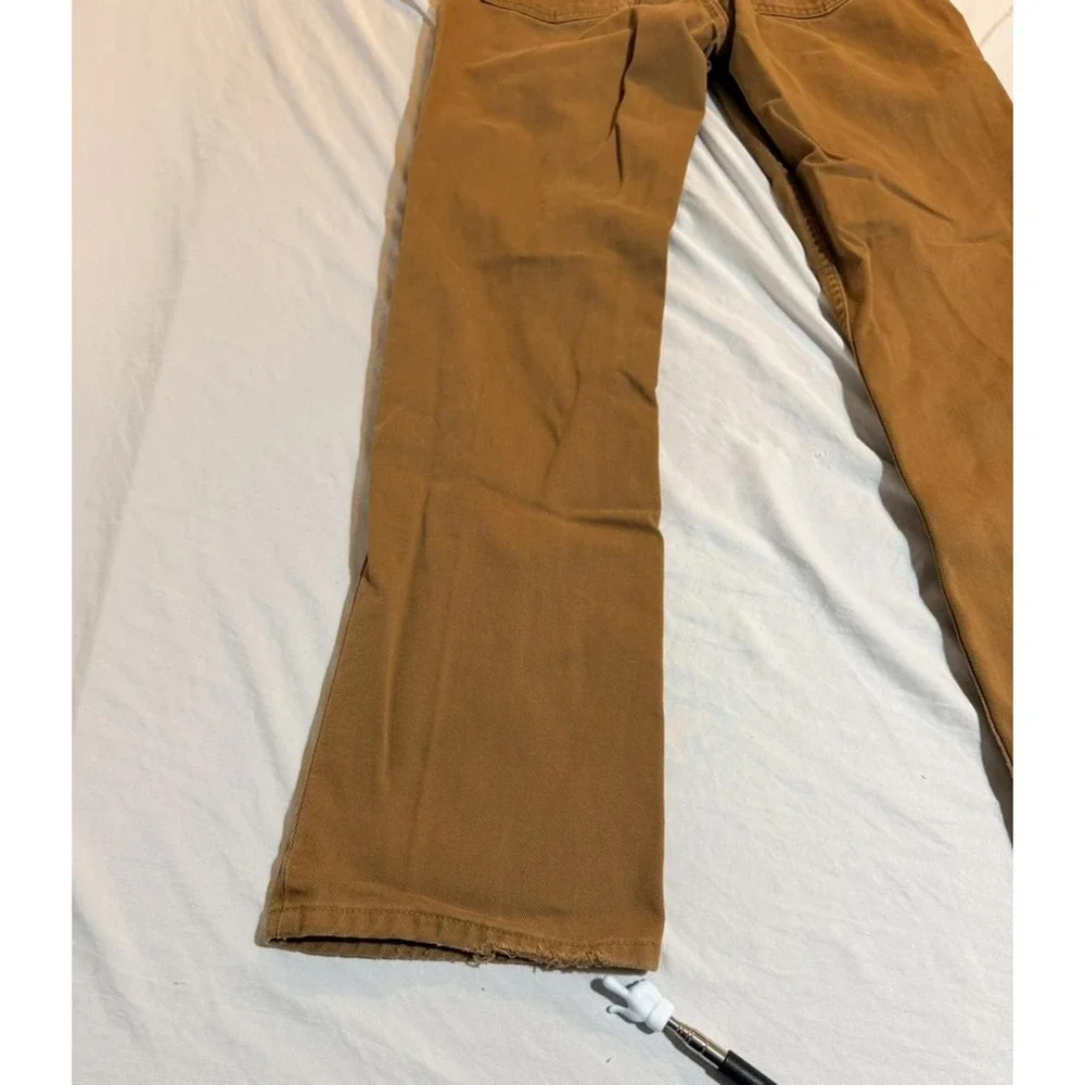 L.L. Bean Mens 100% Cotton Straight Fit Khaki Jeans‎ Size 31x32
